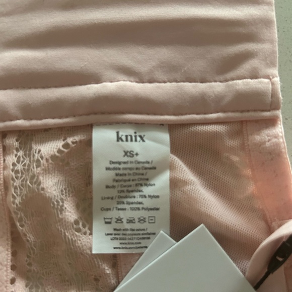 Knix Lace Longline Bra in Rosewater, XS+ - Picture 8 of 10